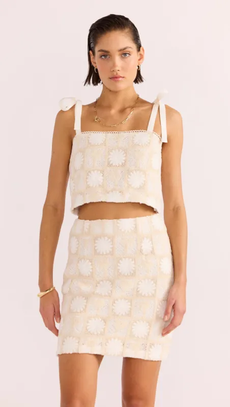 Lyria Palm Lace Crop Top sold by MINKPINK