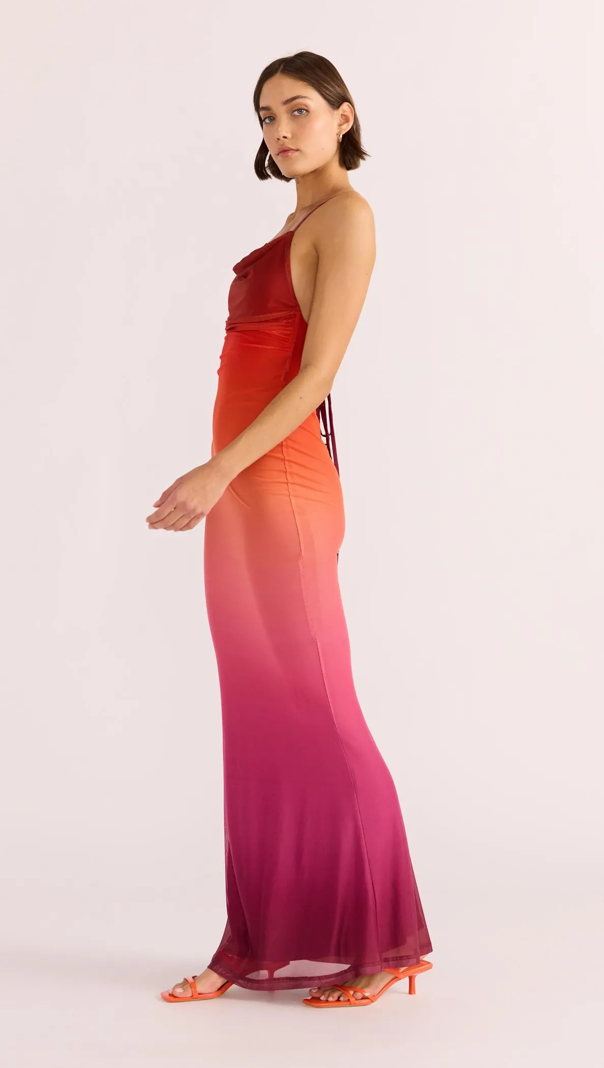 Cosima Ombre Mesh Maxi Dress sold by MINKPINK product image thumbnail 3