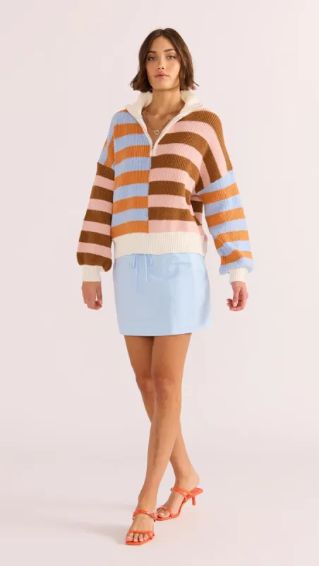 Skye Splice Stripe Sweater sold by MINKPINK
