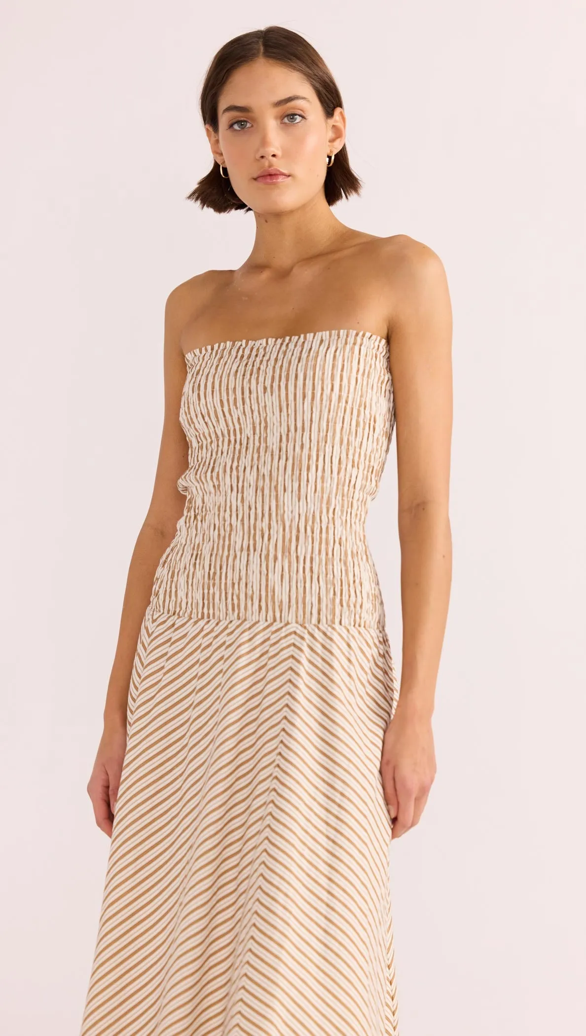 Artemis Shirred Bandeau Midi Dress sold by MINKPINK product image thumbnail 3