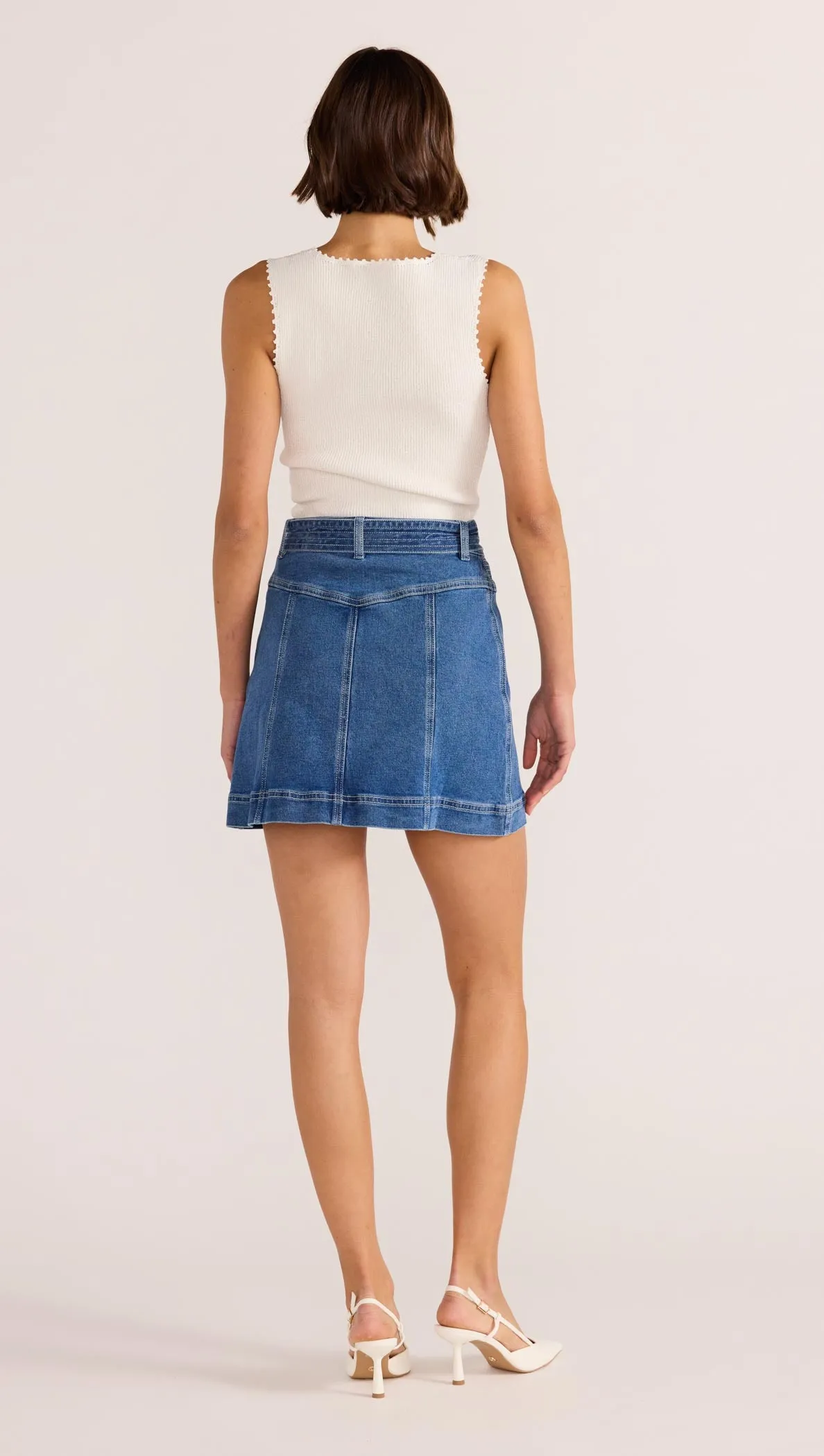 Ellis Denim Panel Mini Skirt sold by MINKPINK product image thumbnail 5