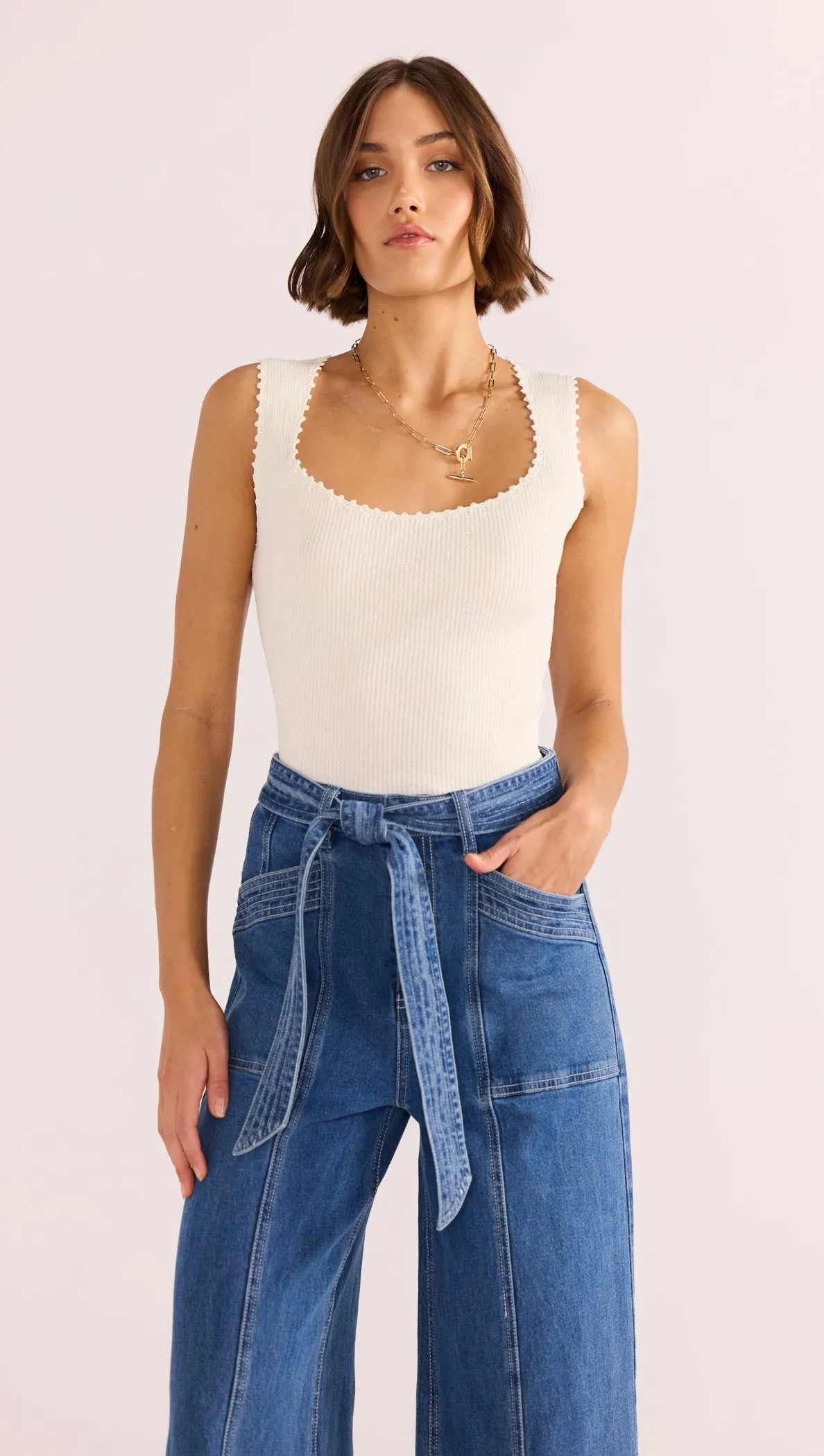 Isla Boucle Knit Tank sold by MINKPINK product image thumbnail 2