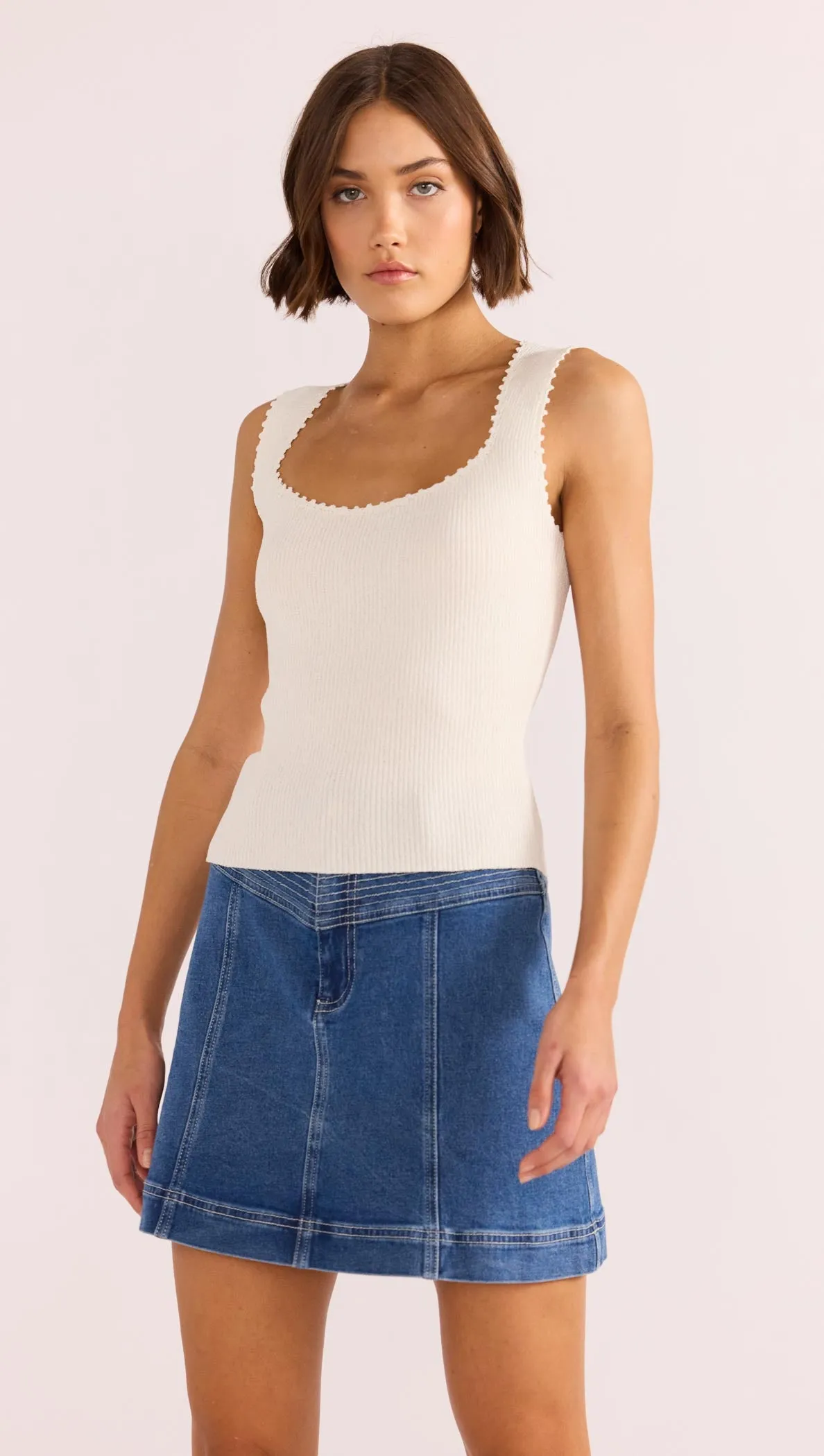 Isla Boucle Knit Tank sold by MINKPINK