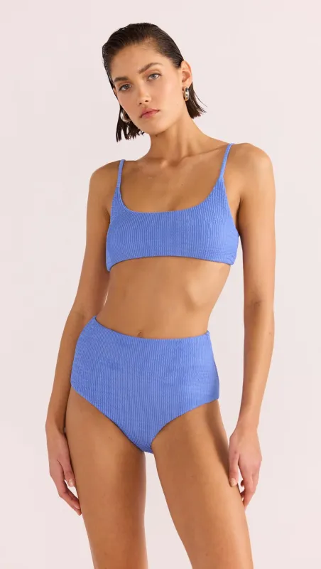 Irina High Bikini Pant - Blue sold by MINKPINK