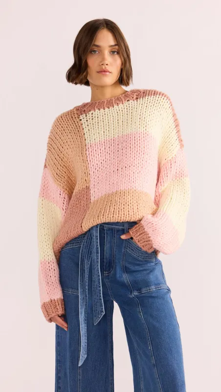 Marcella Colour Block Sweater sold by MINKPINK
