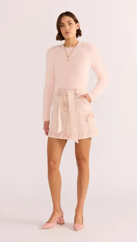 Dahlia Denim Mini Skirt sold by MINKPINK