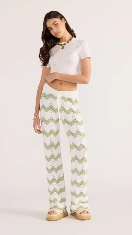Jayden Crochet Wave Pant sold by MINKPINK