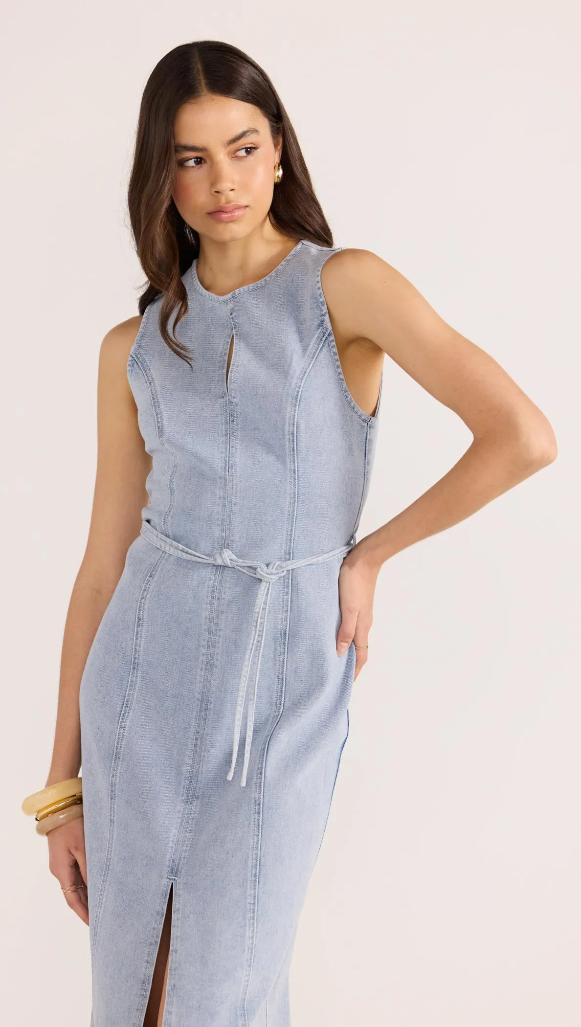 Oliver Denim Midi Dress sold by MINKPINK product image thumbnail 3