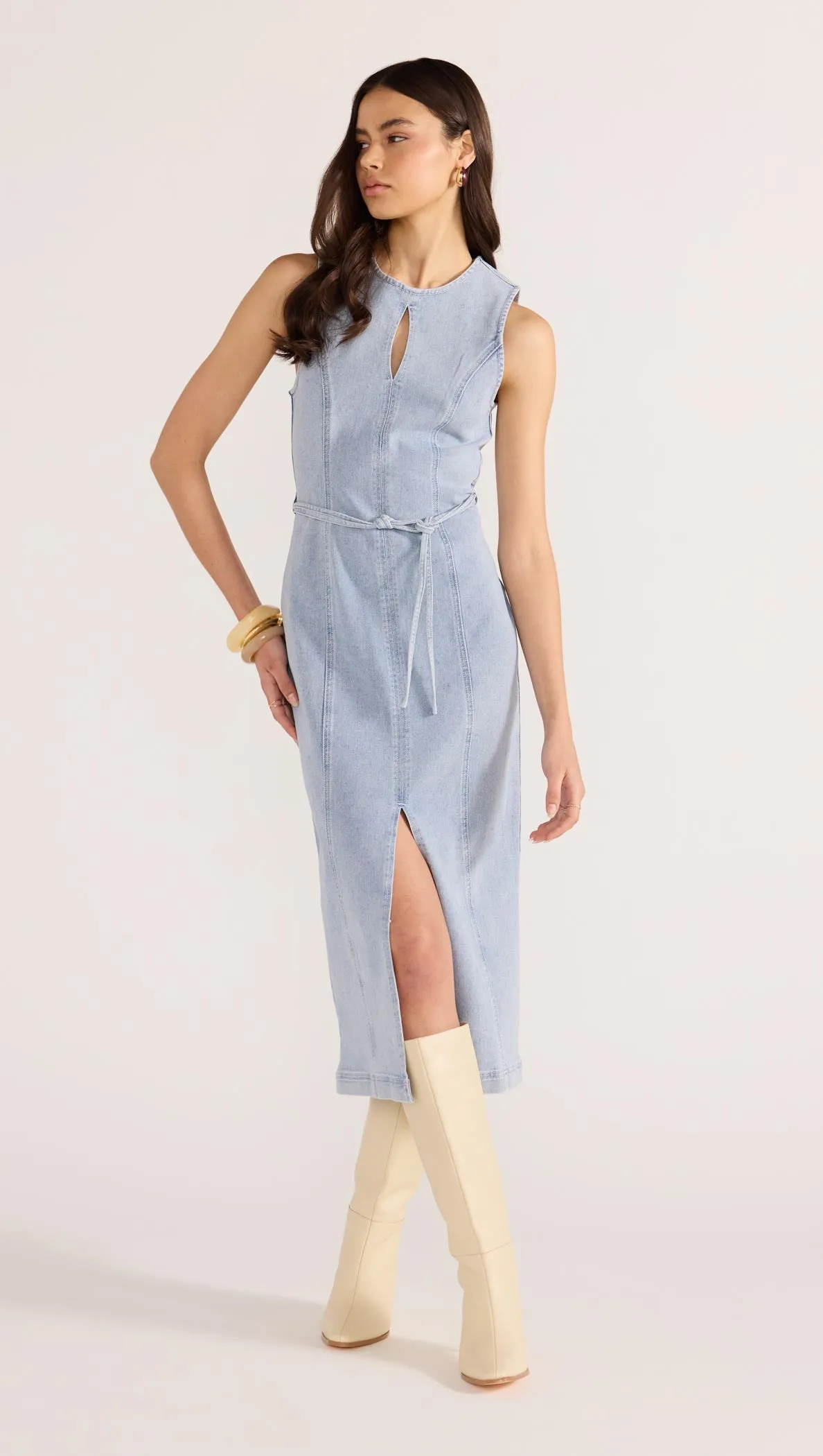 Oliver Denim Midi Dress sold by MINKPINK product image thumbnail 2