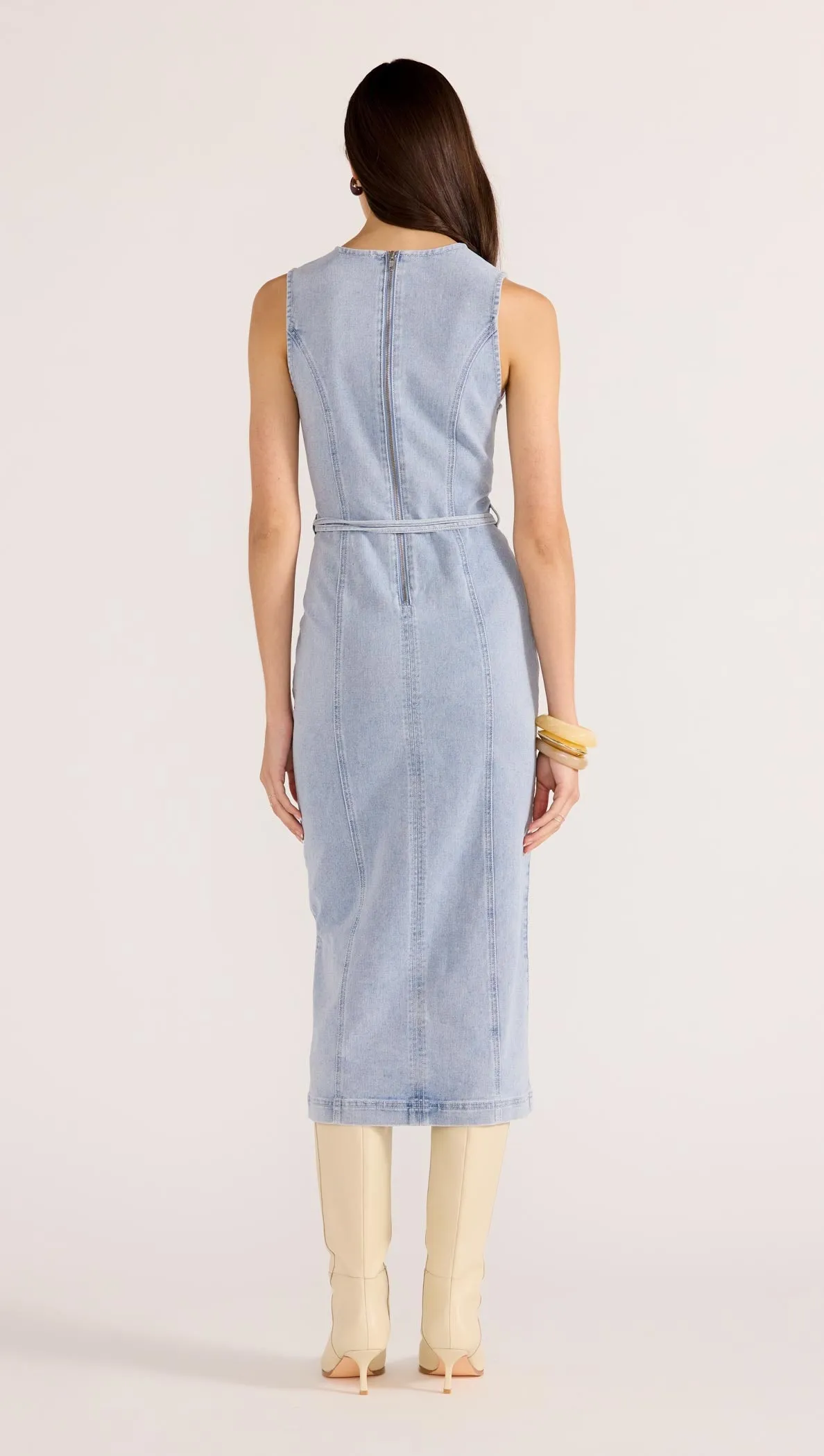 Oliver Denim Midi Dress sold by MINKPINK product image thumbnail 4