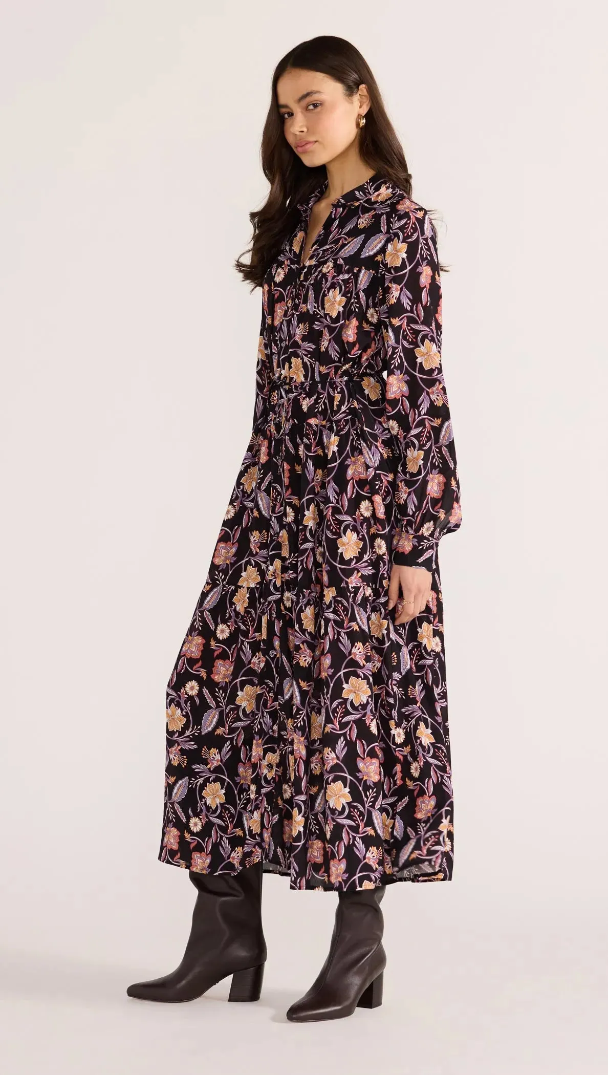 Regal Long Sleeve Midi Dress sold by MINKPINK product image thumbnail 4