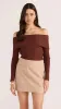 Audrey Herringbone Mini Skirt sold by MINKPINK