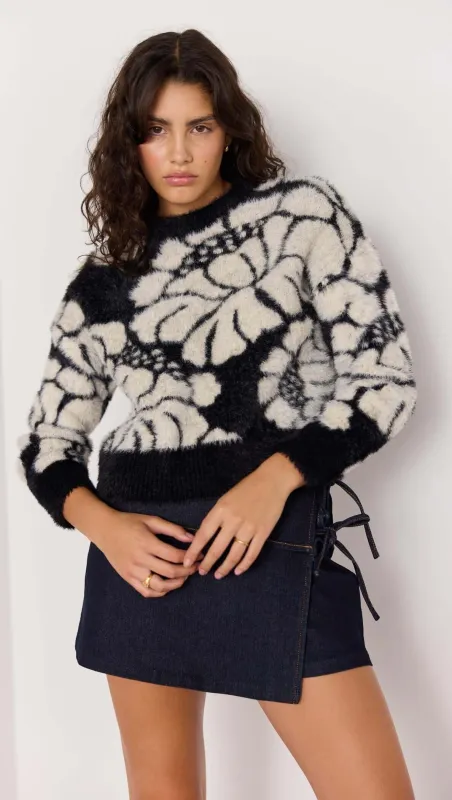 Eden Intarzia Knit Sweater sold by MINKPINK