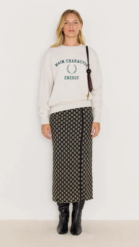 Energy Grey Marle Sweater sold by MINKPINK