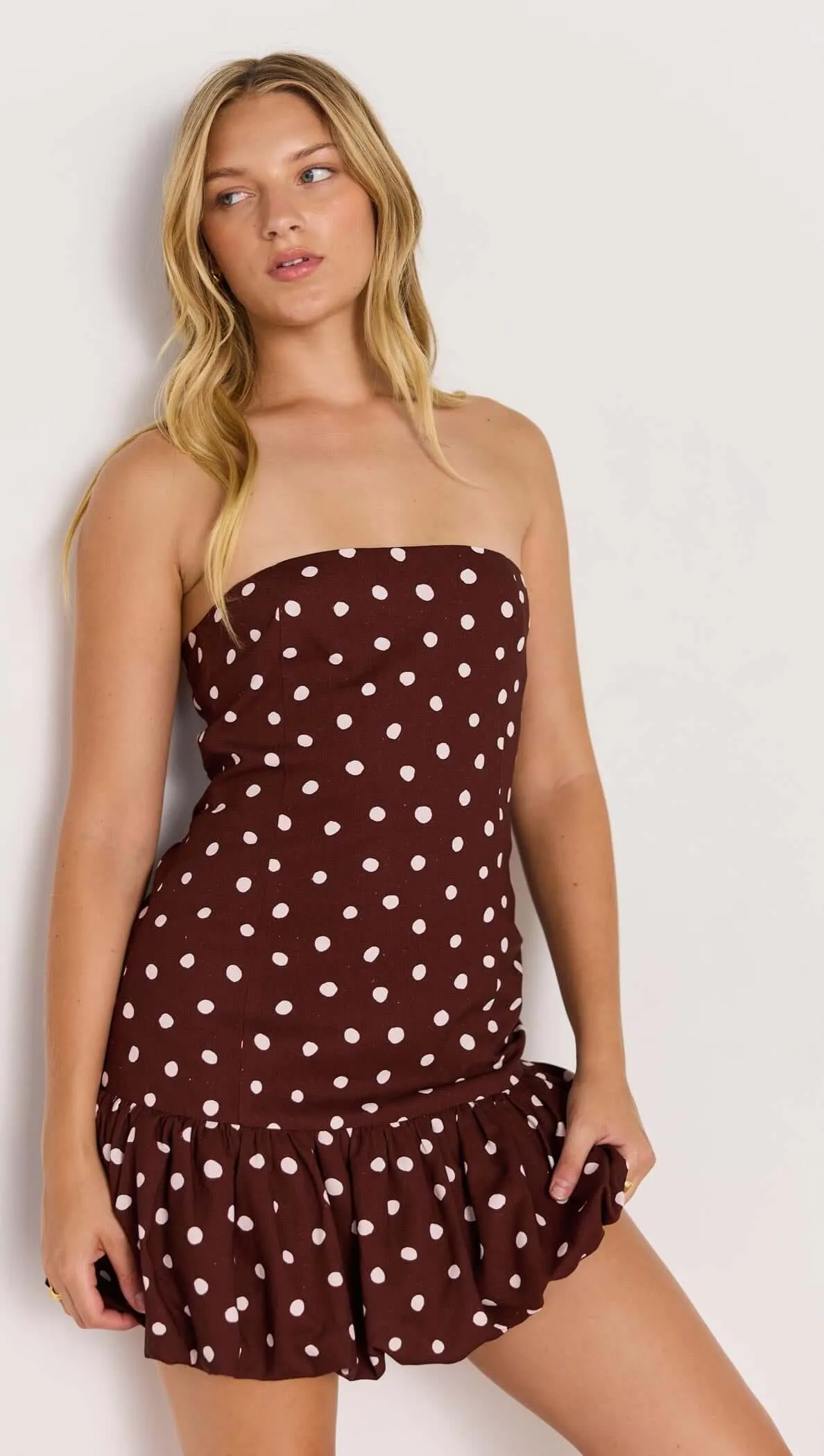 Cedar Spot Bubble Mini Dress sold by MINKPINK product image thumbnail 2