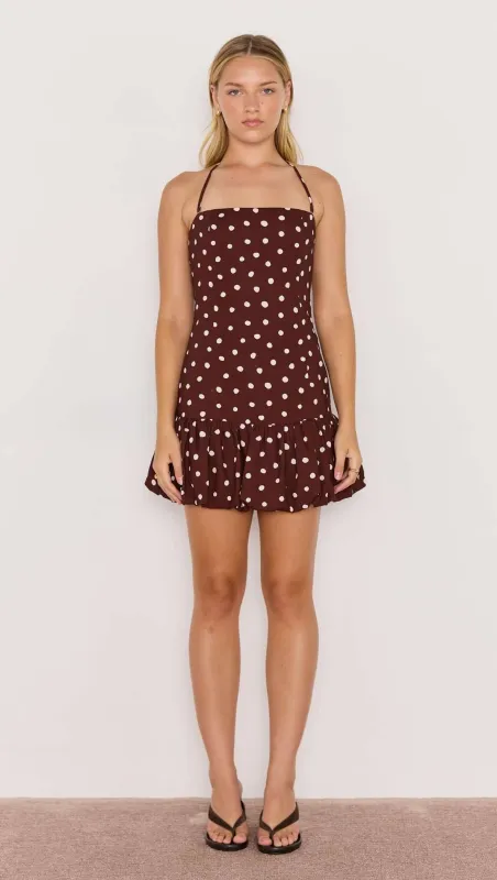 Cedar Spot Bubble Mini Dress made by MINKPINK