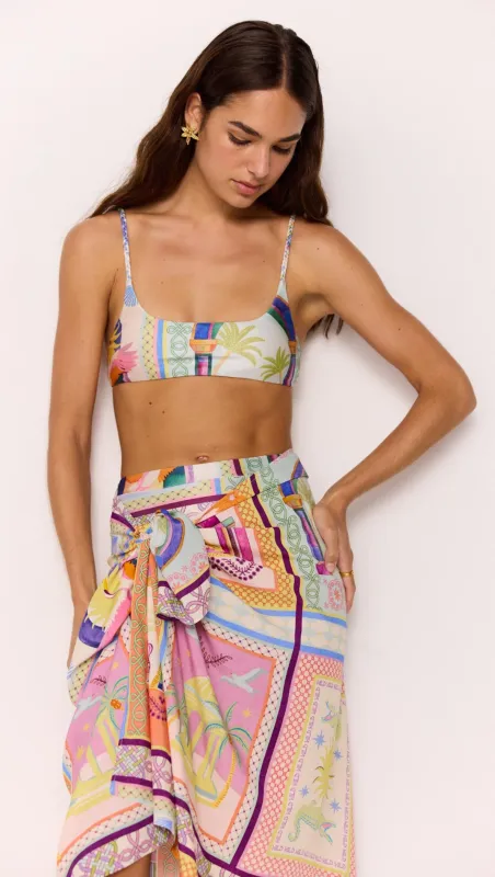 Sarong in Bold Multicolour Print sold by MINKPINK