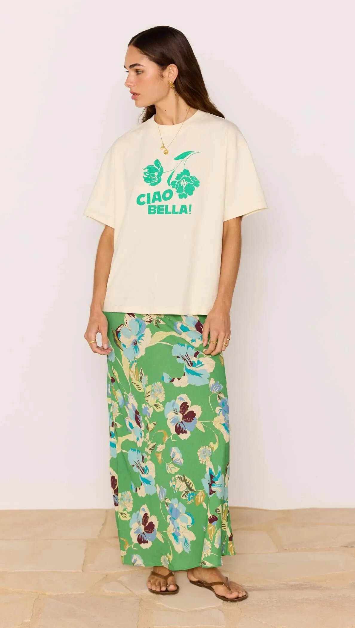Ciao Bella Relaxed Cotton Oversized Tee sold by MINKPINK product image thumbnail 2