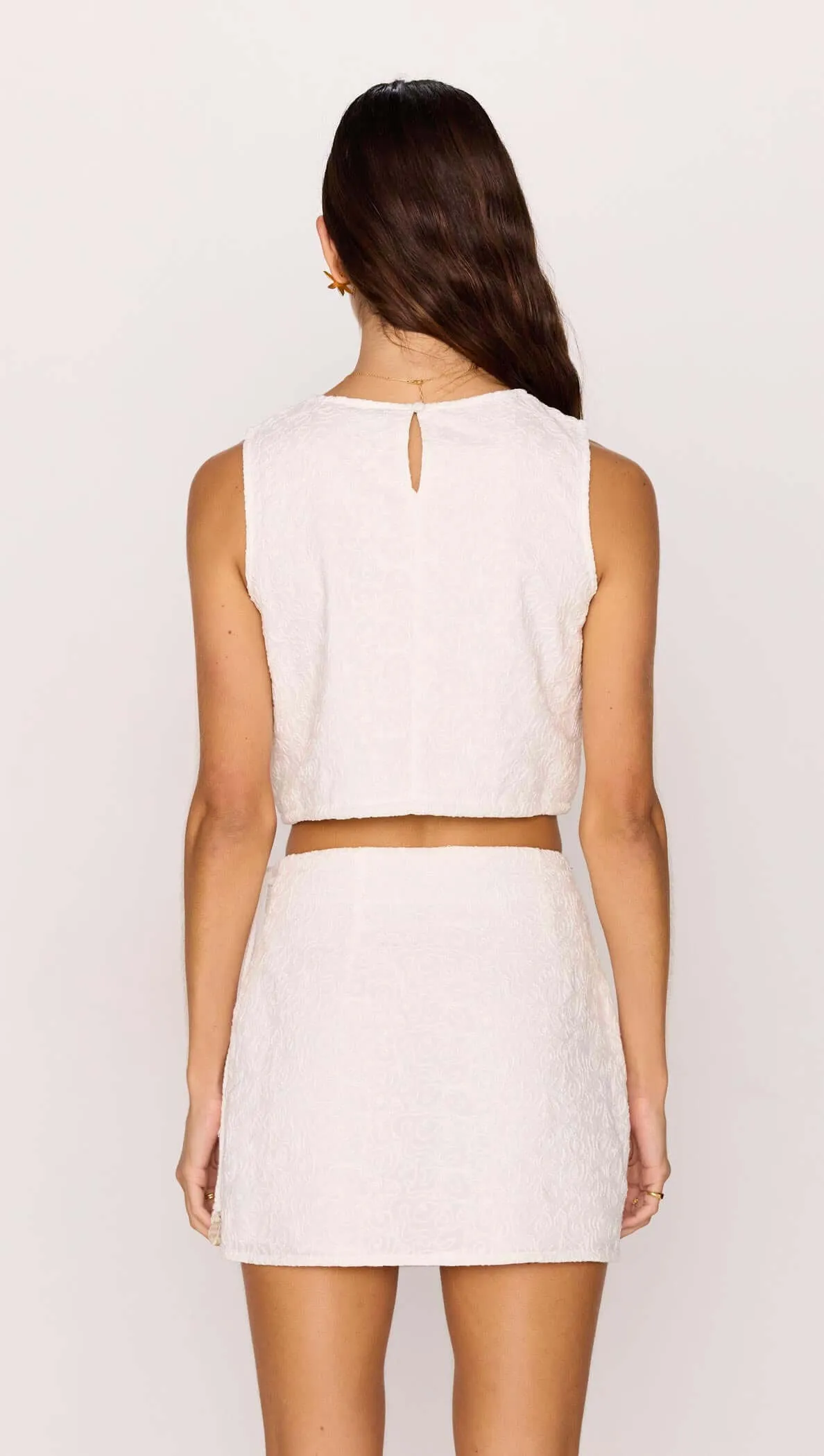 White Tie-Waist Crop Top sold by MINKPINK product image thumbnail 4