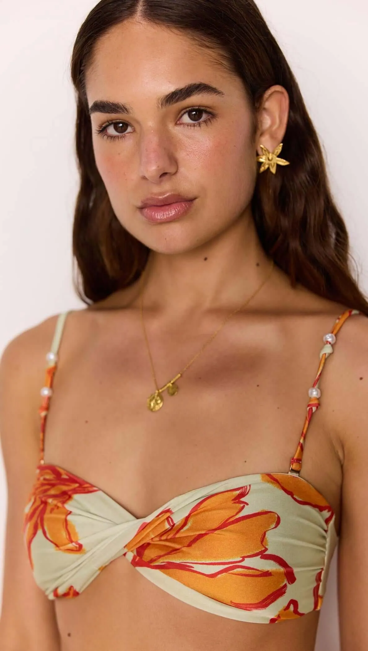 Green & Orange Twist Bikini Top sold by MINKPINK product image thumbnail 5