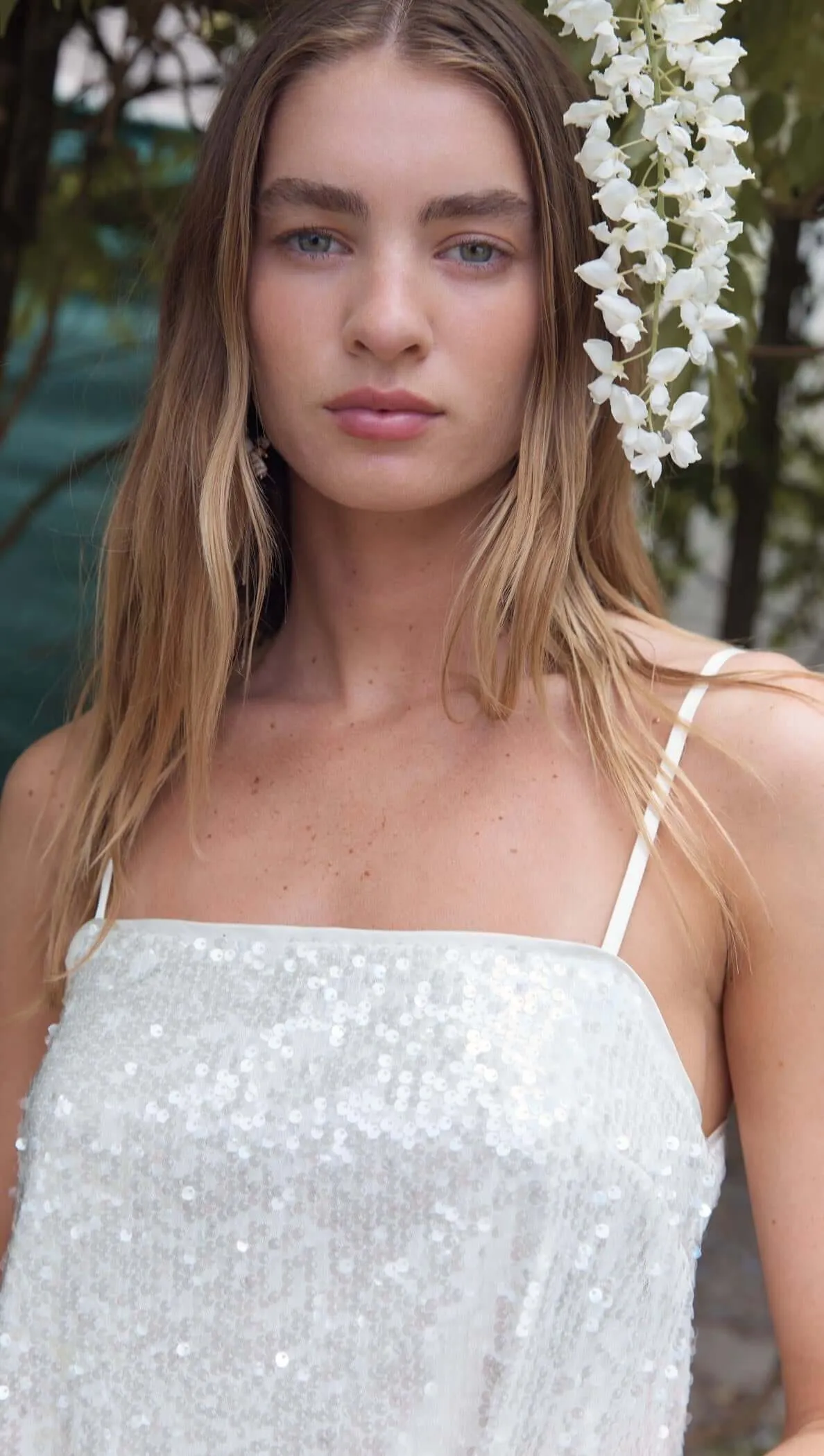 White Sequin Camisole Top sold by MINKPINK product image thumbnail 2