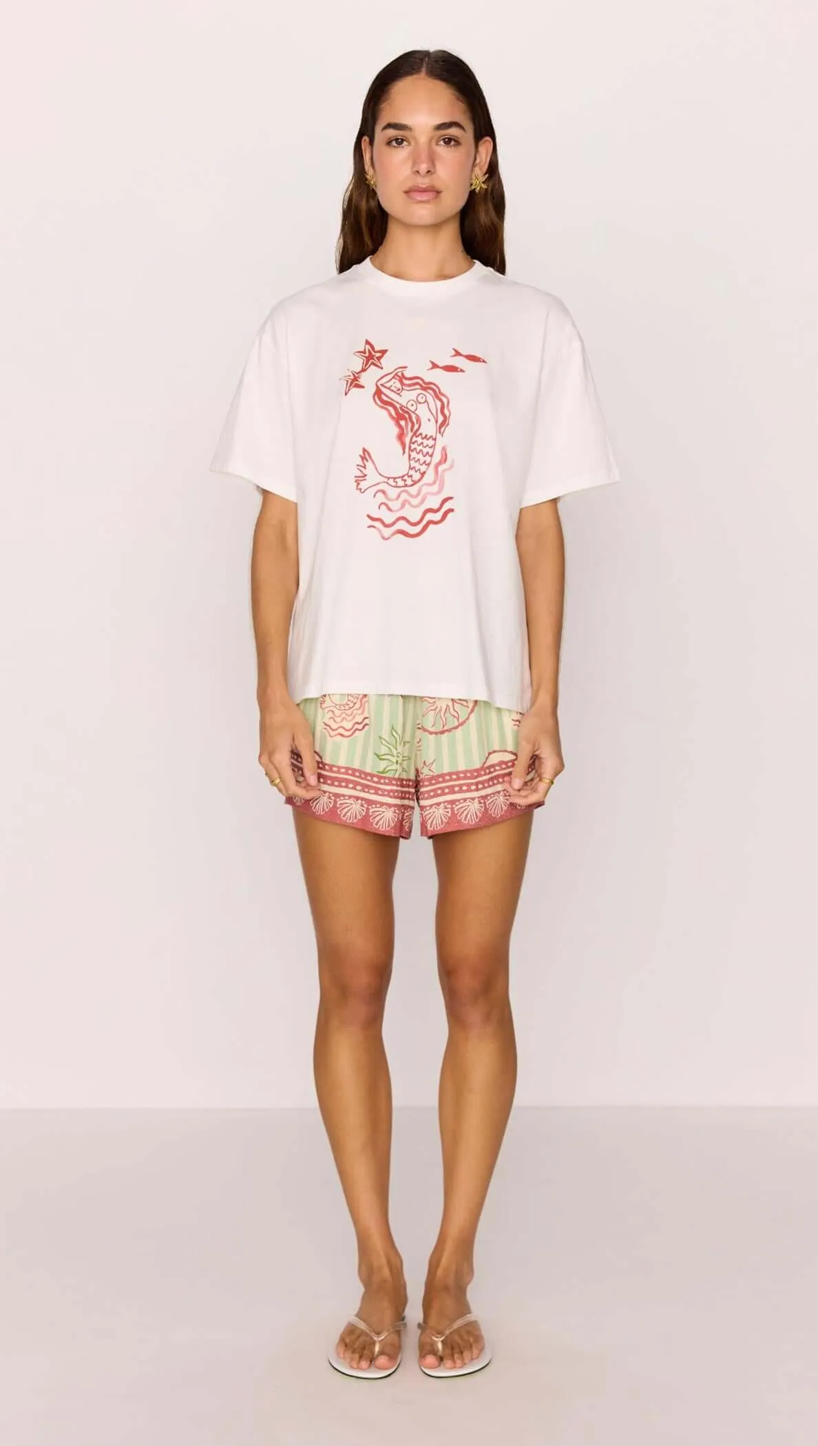 Cotton Mermaid Print T-Shirt sold by MINKPINK product image thumbnail 4