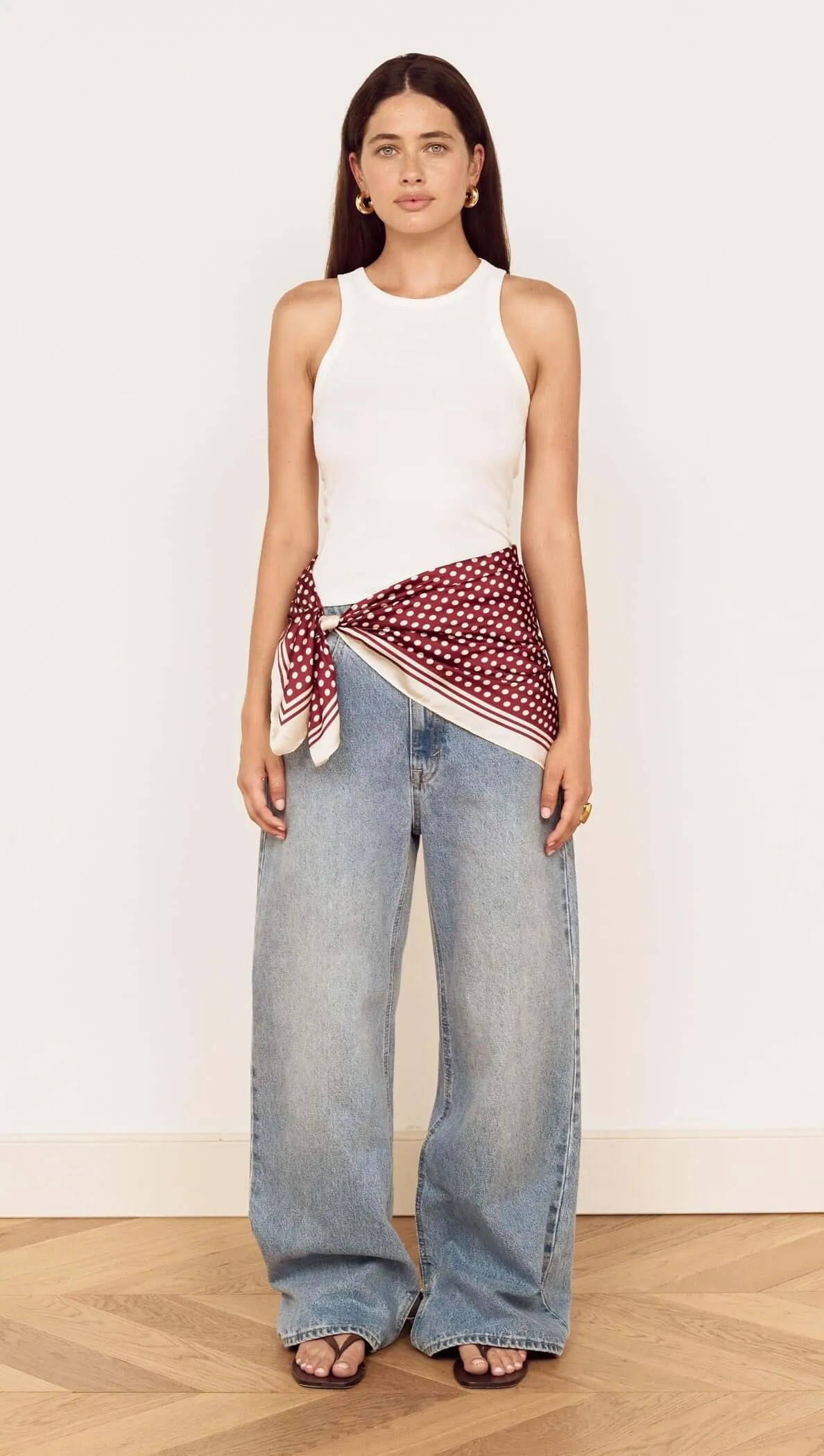 Chocolate Polka Dot Scarf sold by MINKPINK product image thumbnail 2