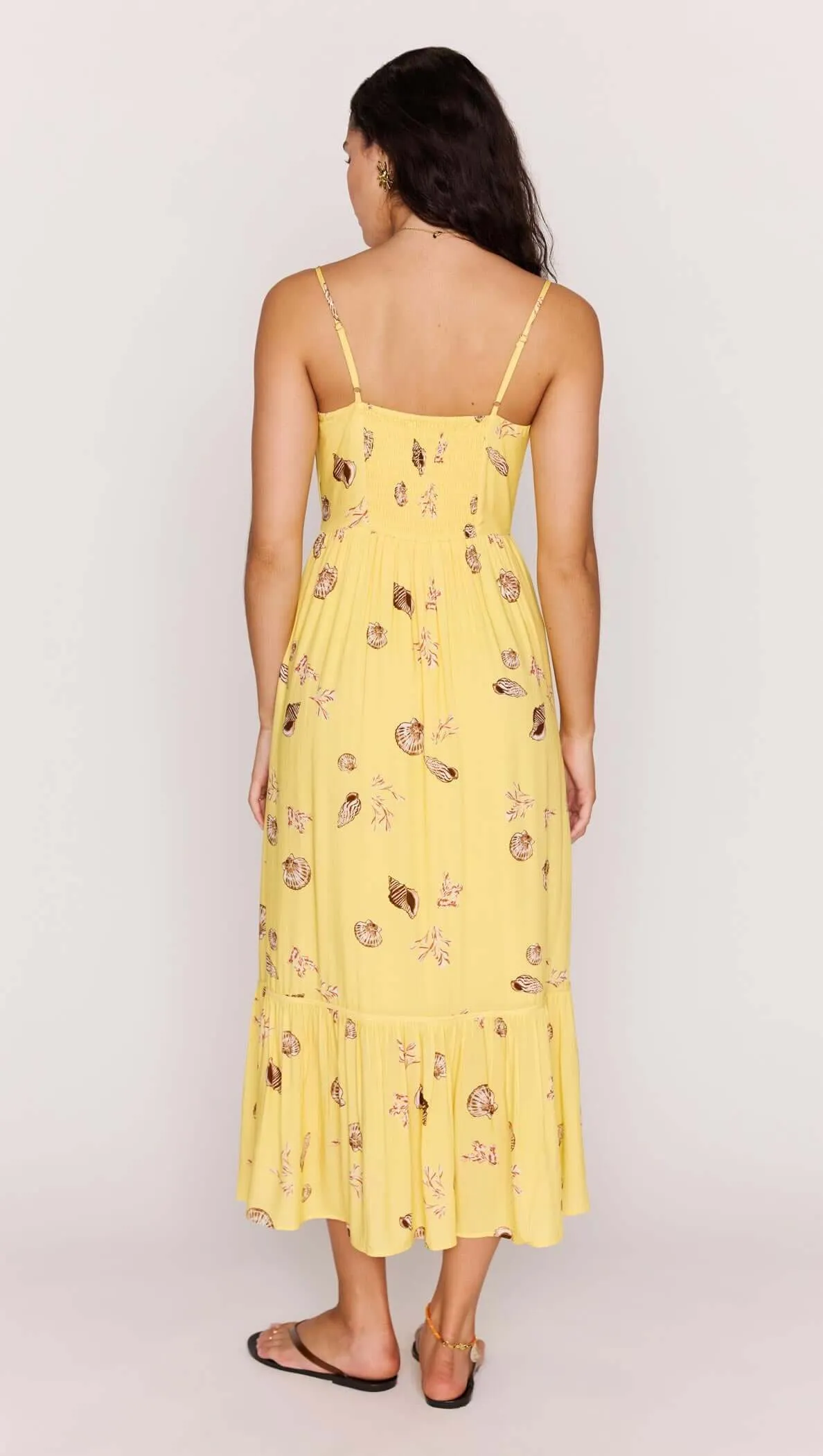 Yellow Printed ECOVERO Summer Midi Dress sold by MINKPINK product image thumbnail 3