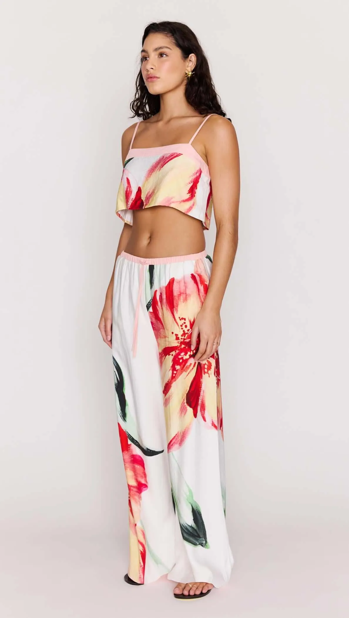 Macro Floral Print Cropped Cami sold by MINKPINK product image thumbnail 3