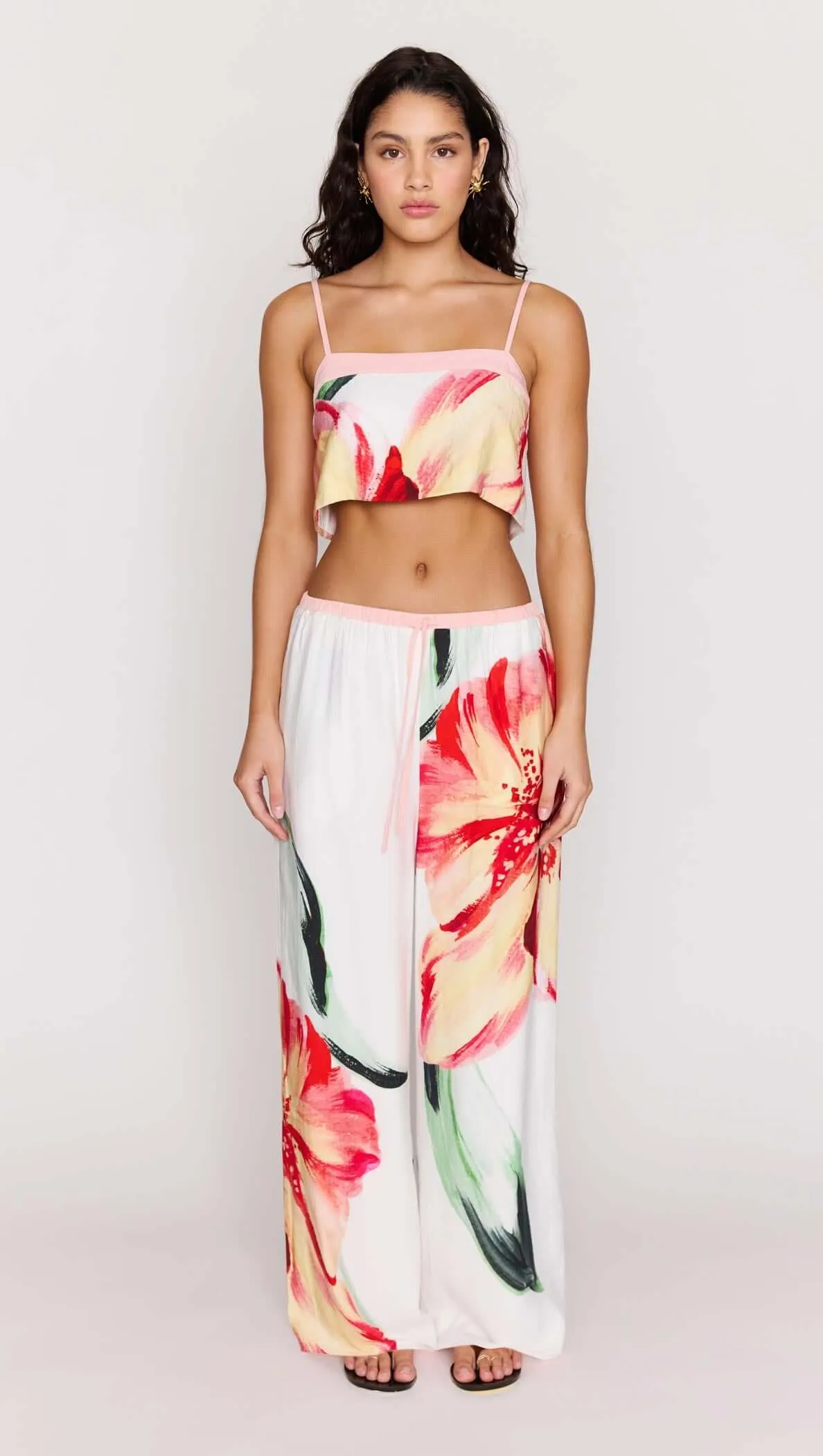 Macro Floral Print Cropped Cami sold by MINKPINK product image thumbnail 2