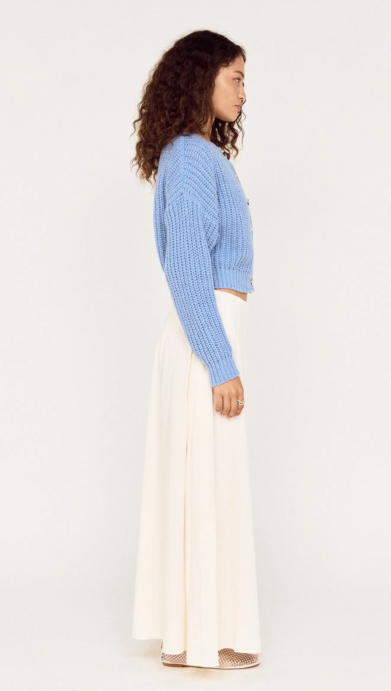 Gold Detail Chunky Knit Cardigan sold by MINKPINK product image thumbnail 4