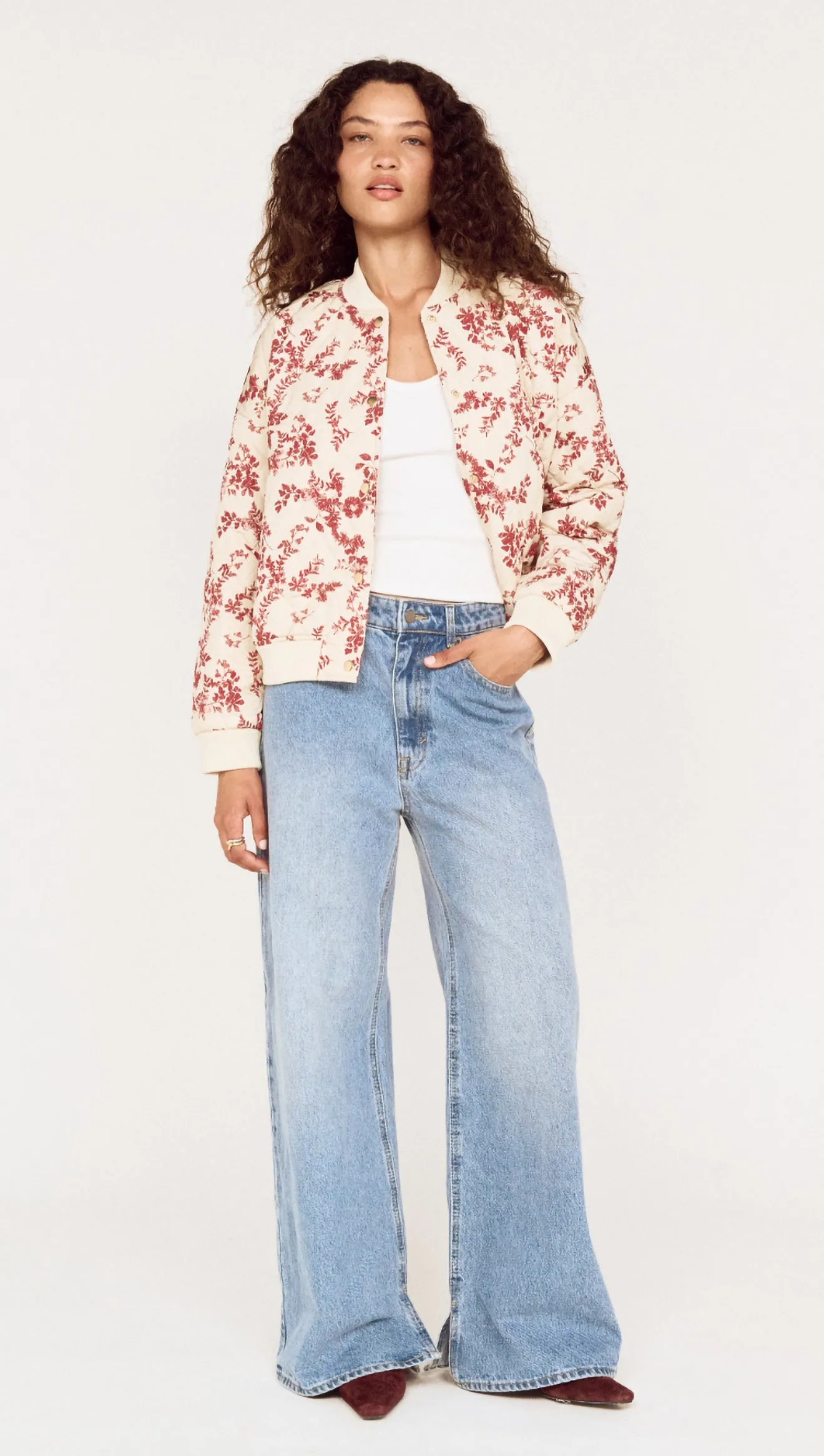 Autumn Floral Quilted Puffer Jacket sold by MINKPINK product image thumbnail 2