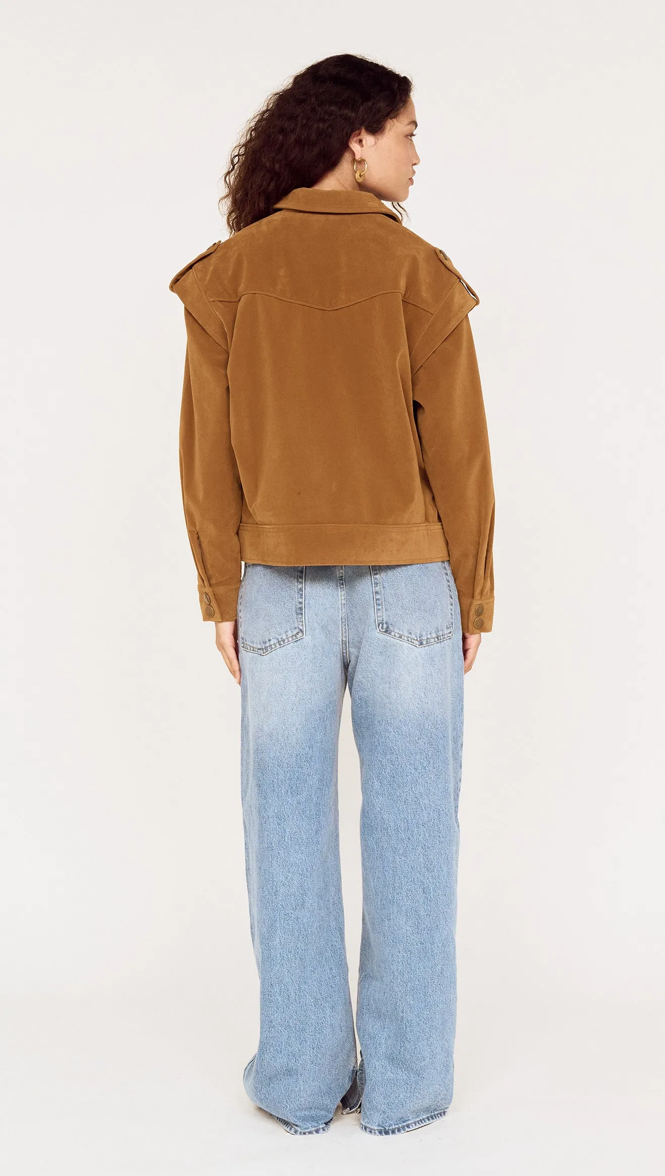 Relaxed Fit Faux Suede Jacket sold by MINKPINK product image thumbnail 4