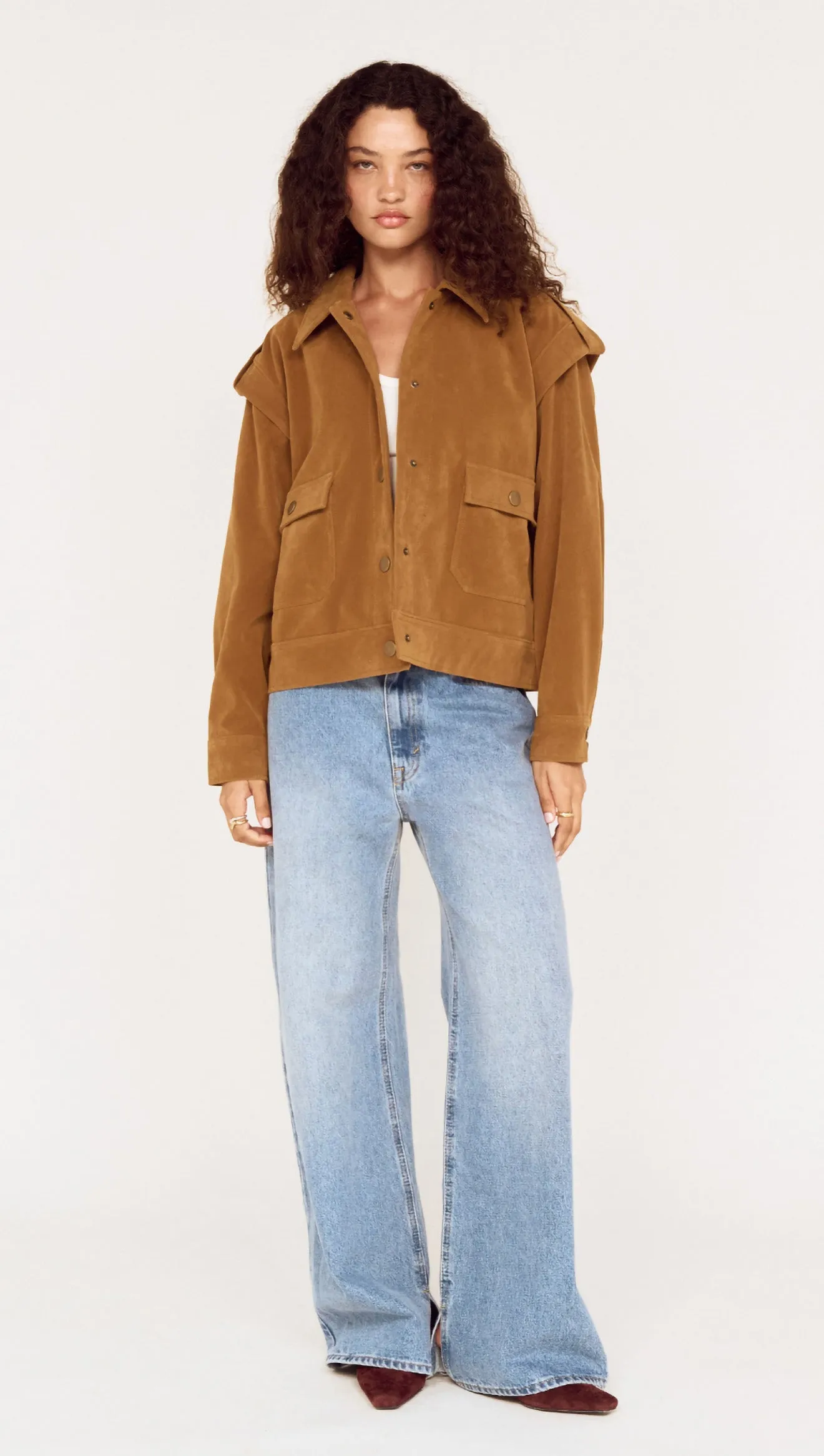 Relaxed Fit Faux Suede Jacket sold by MINKPINK product image thumbnail 2