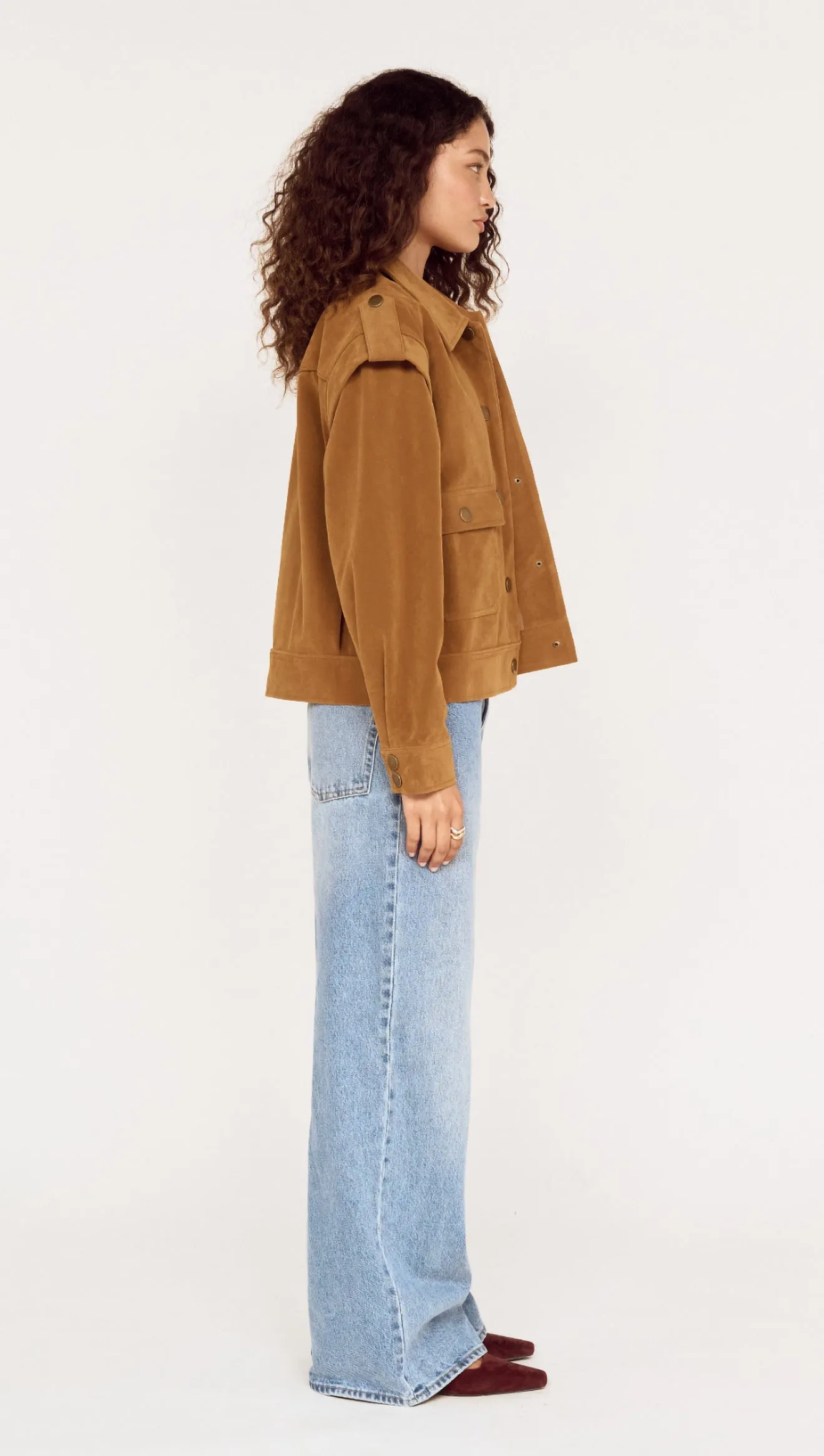 Relaxed Fit Faux Suede Jacket sold by MINKPINK product image thumbnail 3