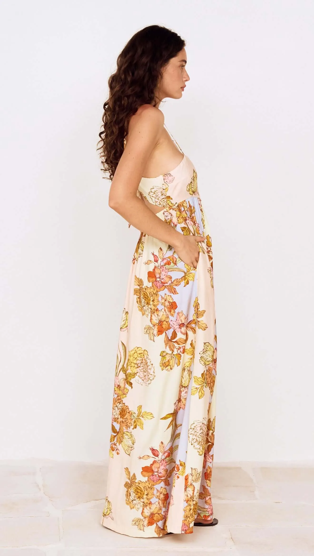 Pastel Floral Tie Detail Maxi Dress sold by MINKPINK product image thumbnail 4