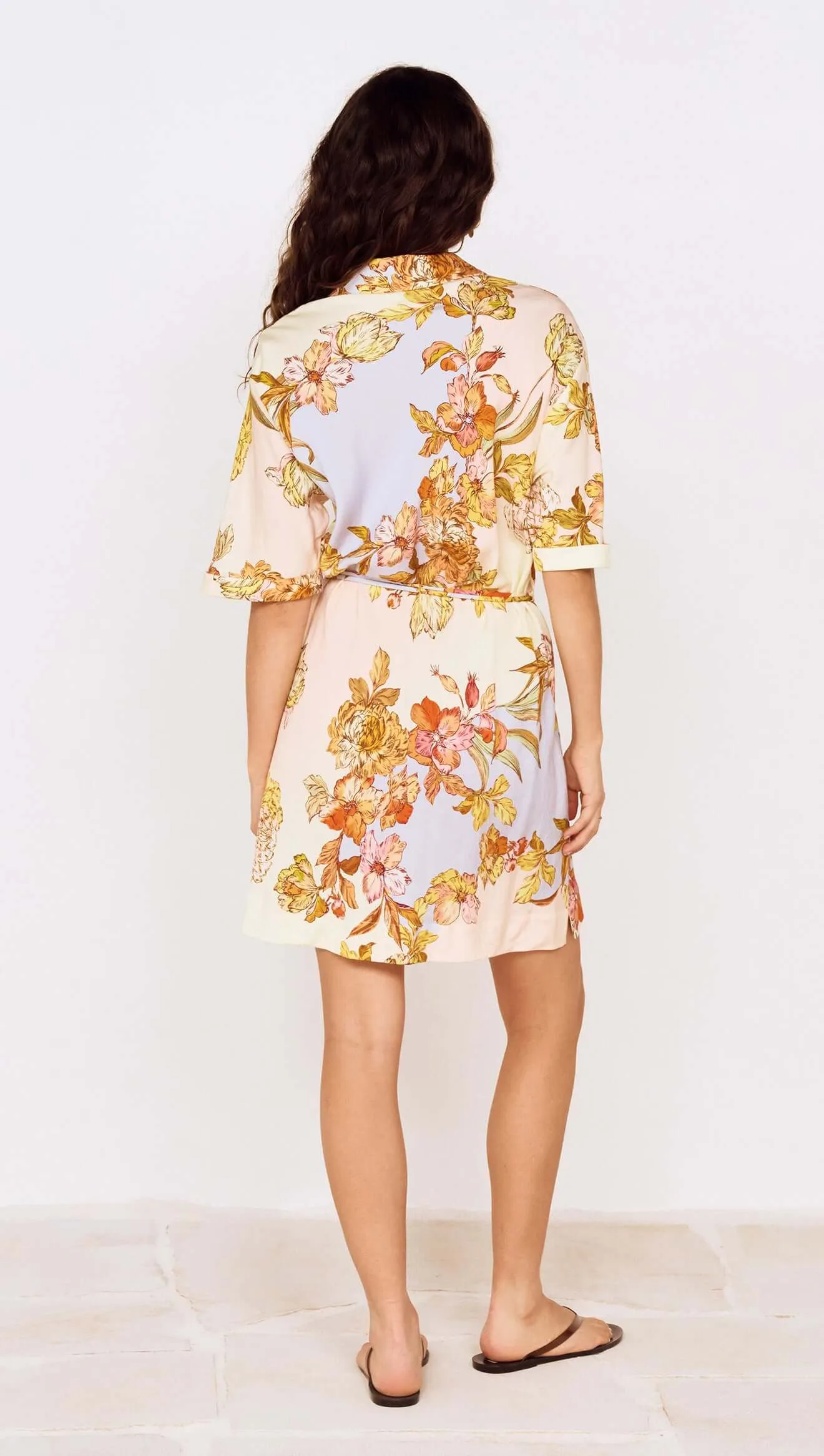 Pastel Floral Mini Shirt Dress sold by MINKPINK product image thumbnail 3