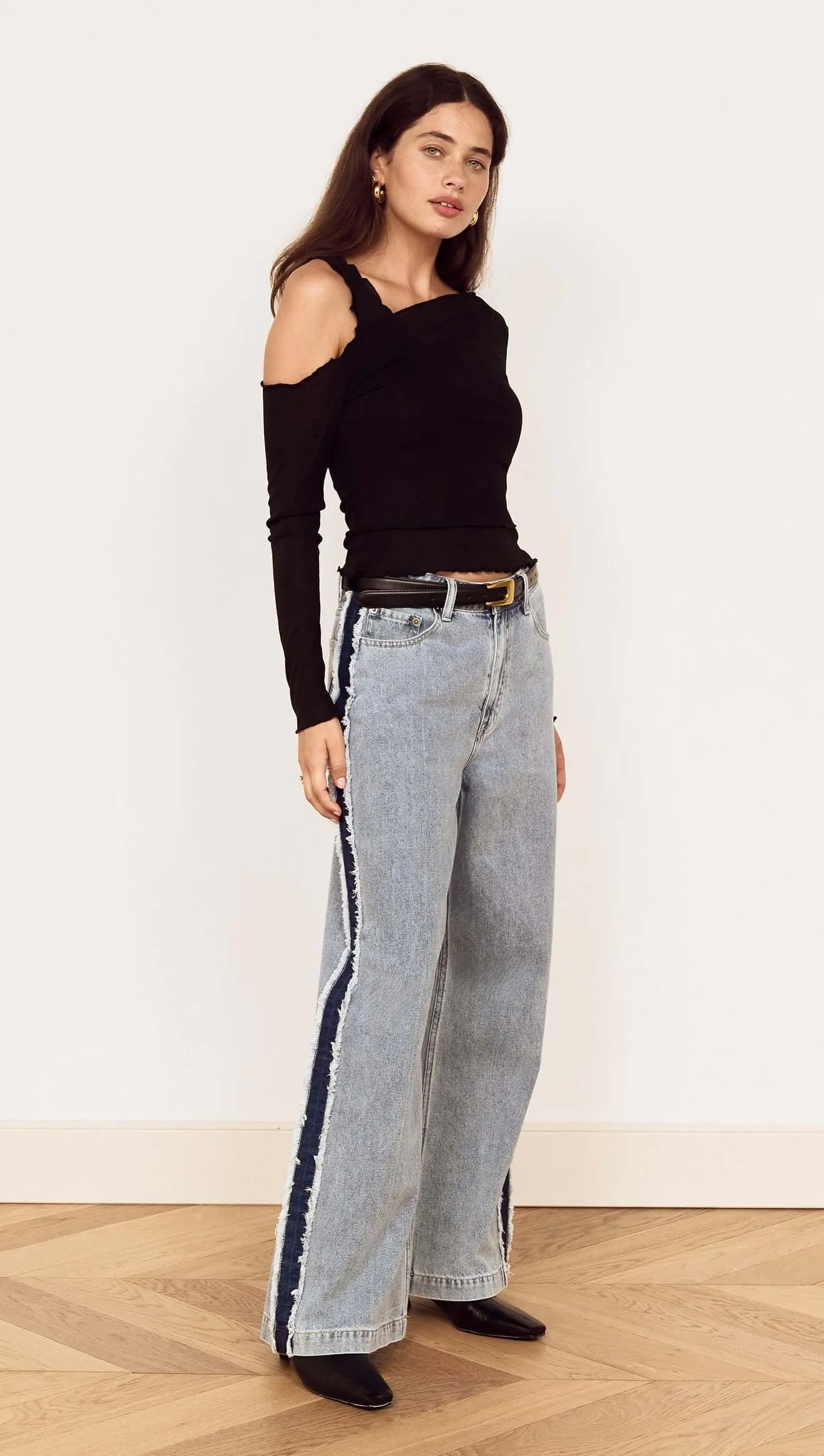 Black Asymmetric Layered Mesh Top sold by MINKPINK product image thumbnail 5