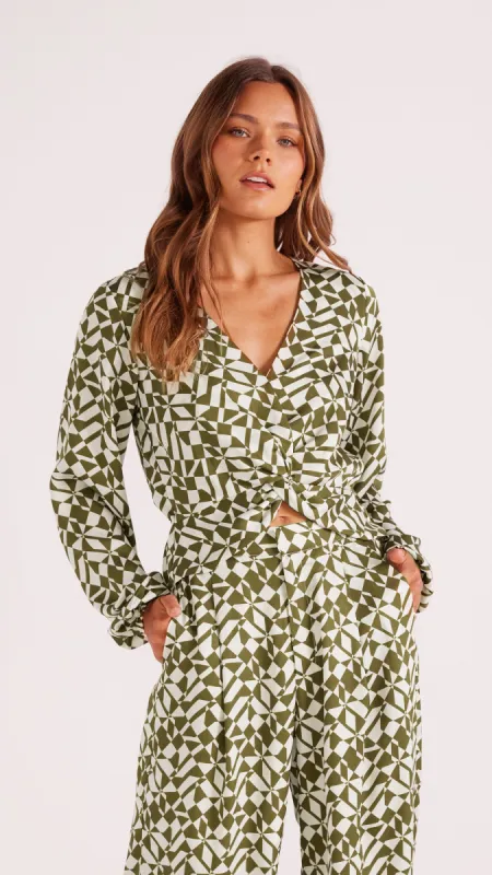 Flynn Twist Blouse made by MINKPINK