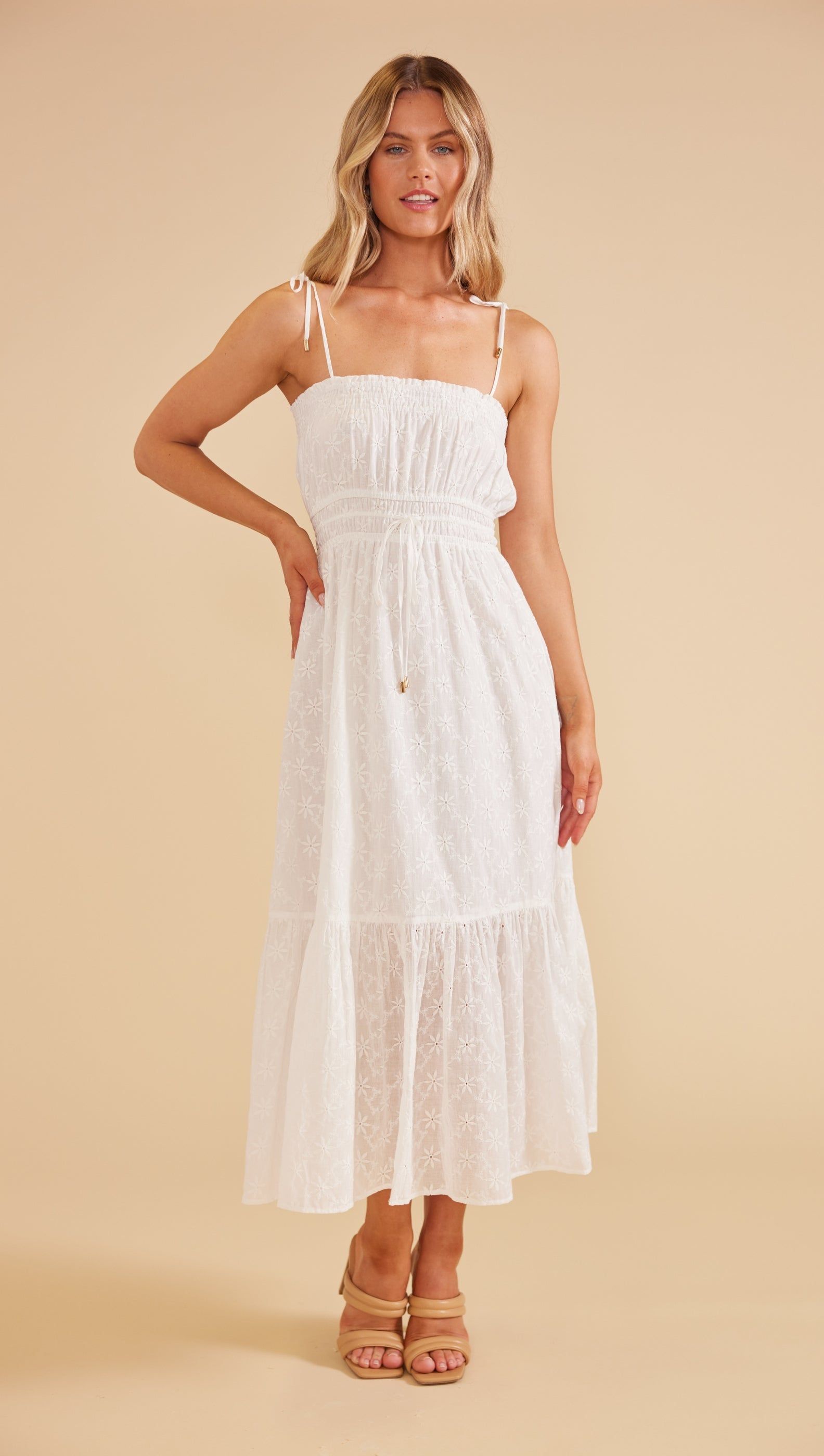 Sadie Broderie Sundress sold by MINKPINK