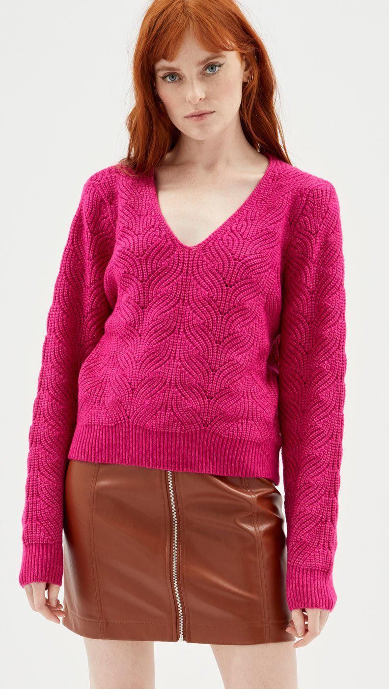 Cedric V Neck Sweater Jumper sold by MINKPINK