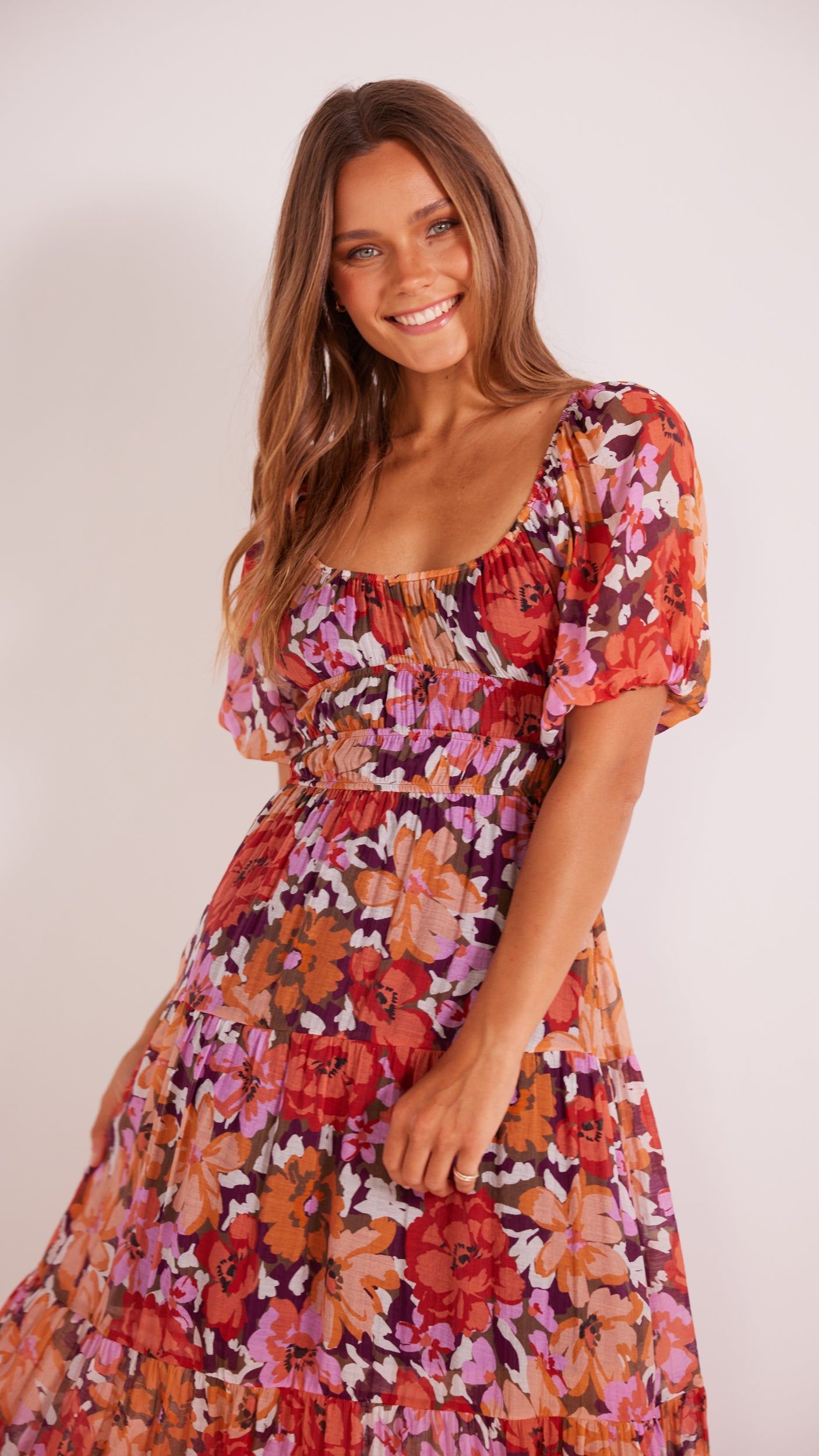 Zanita Tiered Midi Dress sold by MINKPINK product image thumbnail 3