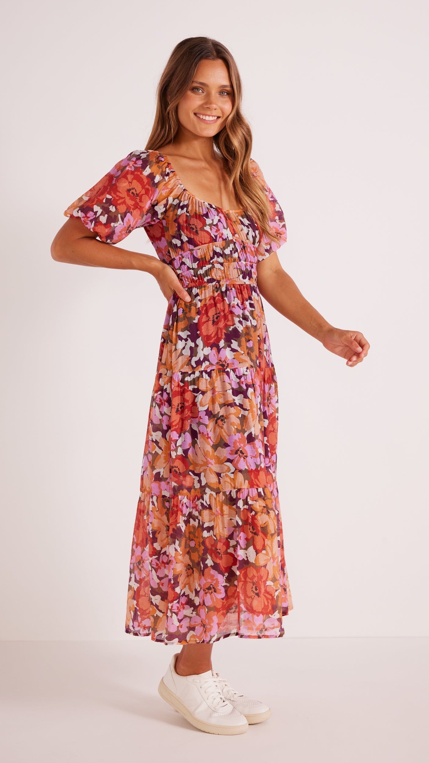 Zanita Tiered Midi Dress sold by MINKPINK product image thumbnail 4