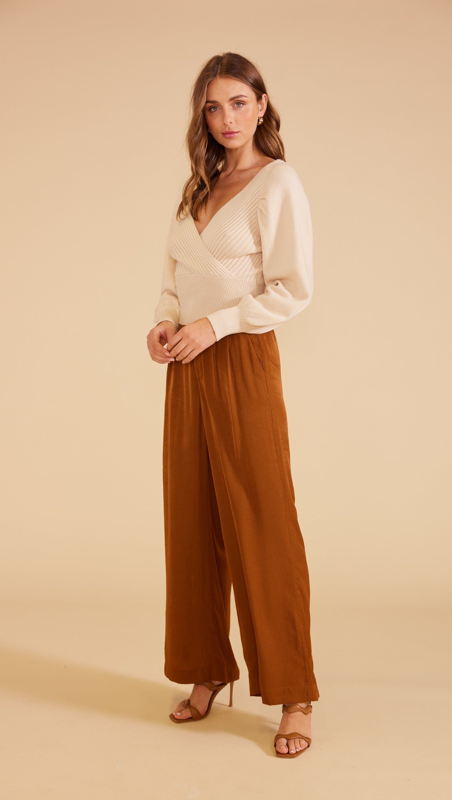 Maria Knit Top Cream sold by MINKPINK product image thumbnail 3