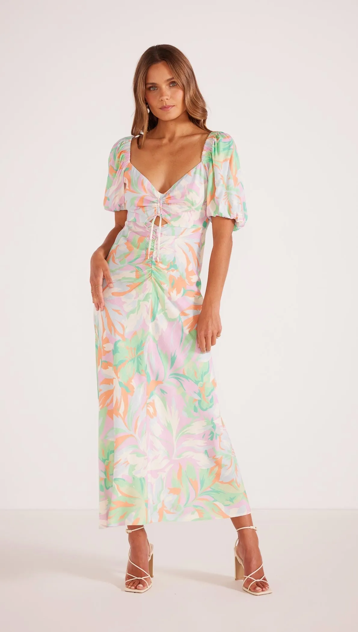 Faralla Ruched Midi Dress sold by MINKPINK product image thumbnail 3