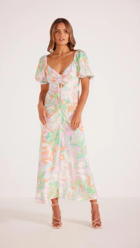 Faralla Ruched Midi Dress sold by MINKPINK