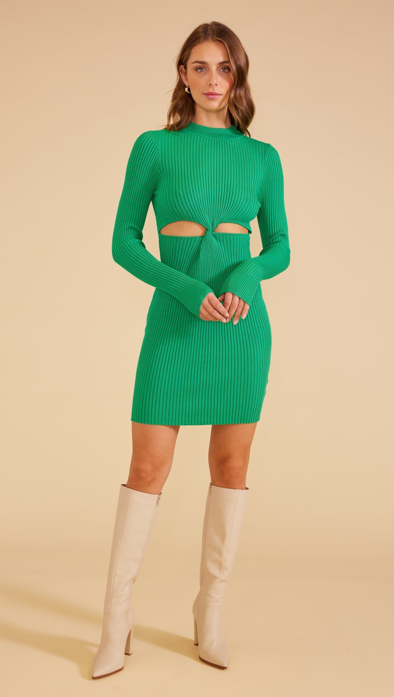 Nora Knit Cut Out Mini Dress | Parallel 