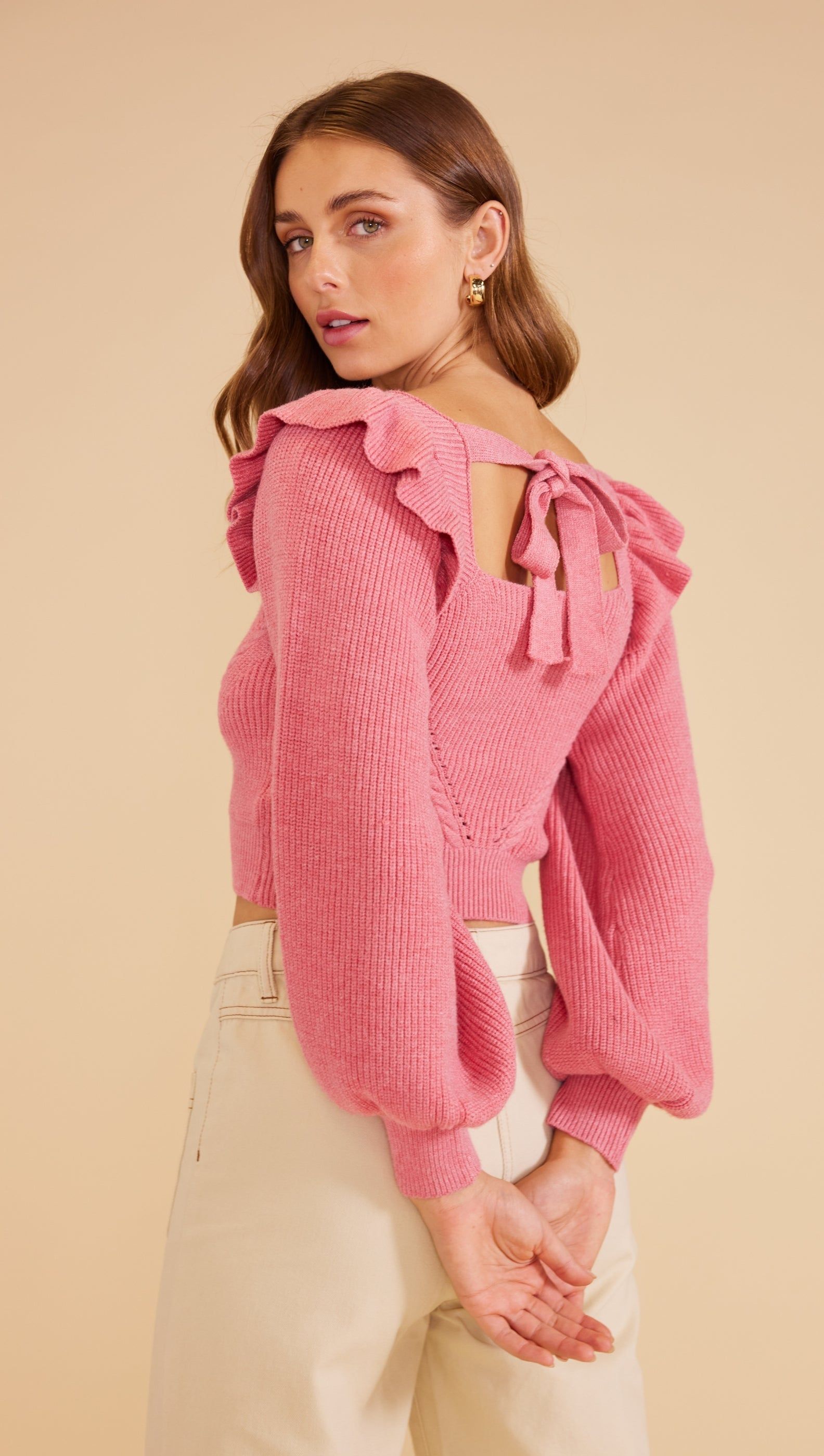 Cora Tie Back Knit Top sold by MINKPINK product image thumbnail 2