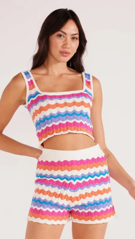 Wilma Pointelle Knit Tank - Final Sale sold by MINKPINK