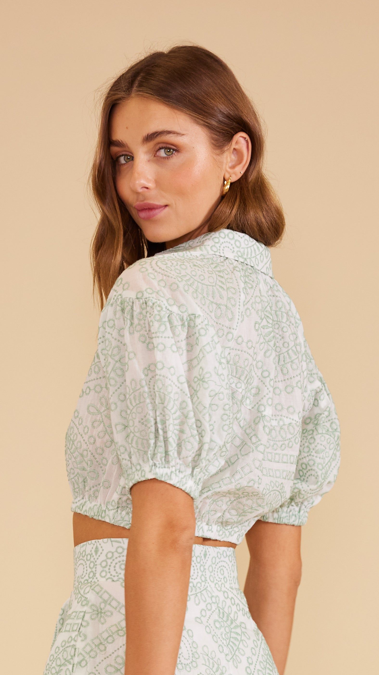 Phoebe Broderie Crop Top sold by MINKPINK product image thumbnail 3